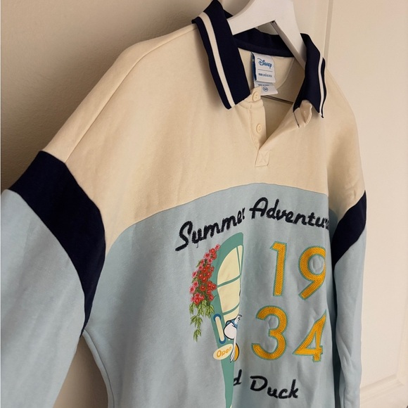 Disney Donald Duck 1934 Summer Adventure Collared Unisex Sweatshirt, Small - Picture 3 of 11